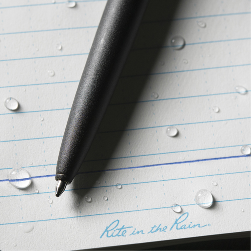 Stylo en m&eacute;tal &agrave; l'&eacute;preuve des intemp&eacute;ries, Bleu, 0,8 mm, R&eacute;tractable Canadian Safety Group Inc.