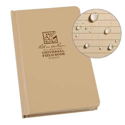 Bound Book, Hard Cover, Tan, 160 Pages, 4-5/8" W x 7-1/4" L Canadian Safety Group Inc.