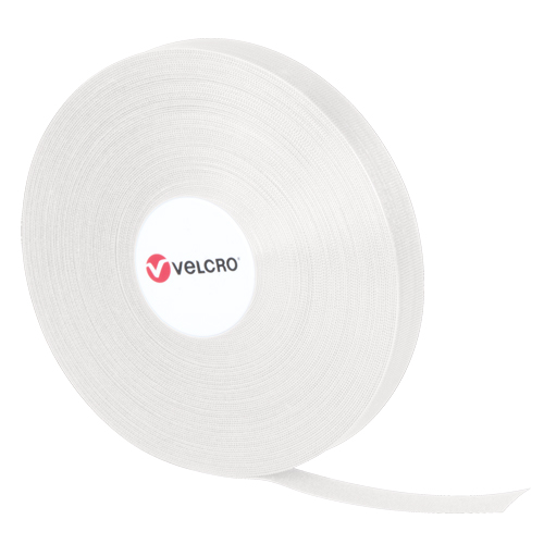 QWIK Fastener Ties, Hook & Loop, 25 yds x 3/4", Self-Grip, White Canadian Safety Group Inc.