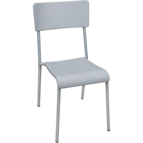 Ventura Stacking Chair, Polypropylene, 36" High, 300 lbs. Capacity, Grey Canadian Safety Group Inc.
