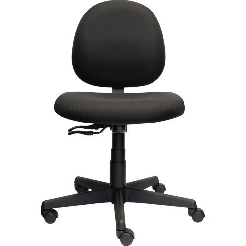 Chaise de travail &agrave; dossier bas Aspen, Tissu, Noir, Capacit&eacute; 275 lb Canadian Safety Group Inc.