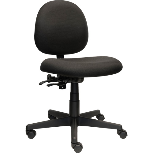 Chaise de travail &agrave; dossier bas Aspen, Tissu, Noir, Capacit&eacute; 275 lb Canadian Safety Group Inc.