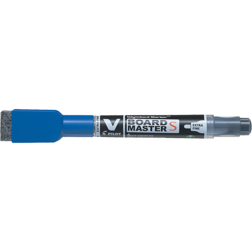 Vboard Master S White Board Marker with Eraser, Blue, Fine Tip Canadian Safety Group Inc.