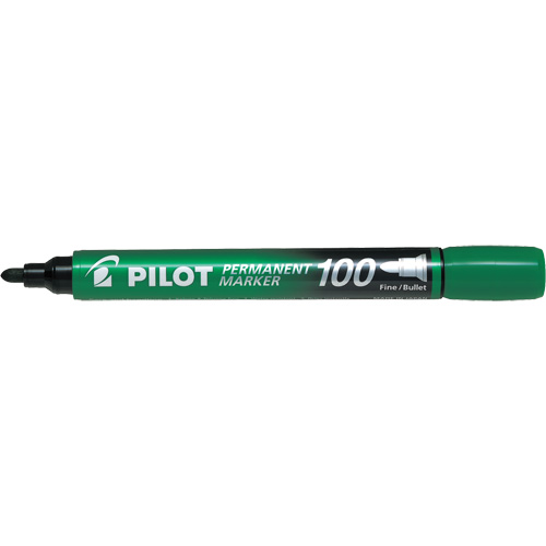 Series 100 Permanent Marker, Green, Bullet Tip Canadian Safety Group Inc.
