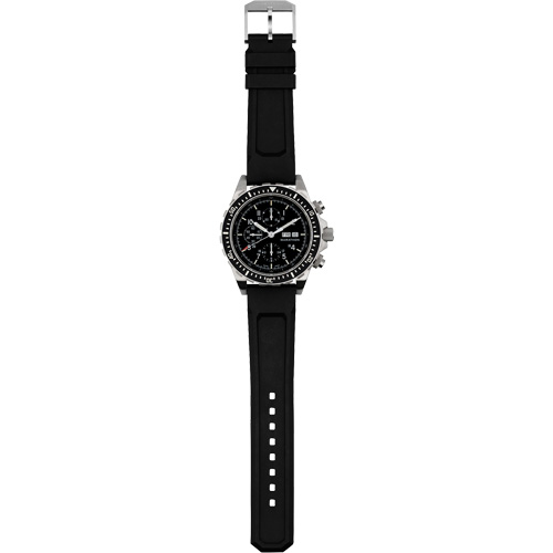 Tr&egrave;s grande montre chronographe automatique pour plongeur/pilote d'avion, Num&eacute;rique, &agrave; piles, 46 mm, Noir Canadian Safety Group Inc.