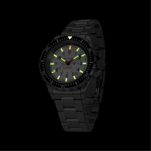 Grande montre automatique de plong&eacute;e &eacute;dition arctique GSAR avec bracelet en acier inoxydable, Num&eacute;rique, &agrave; piles, 41 mm, Argent Canadian Safety Group Inc.