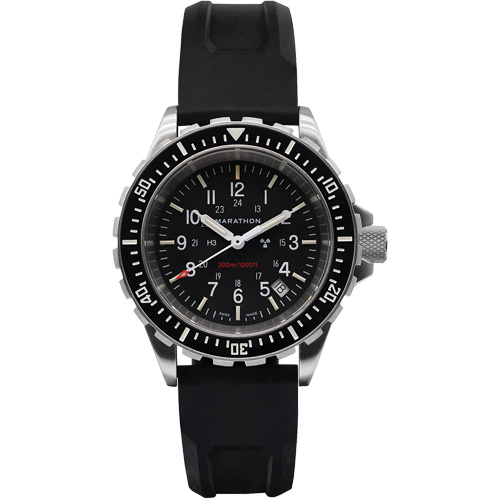 Grande montre automatique de plong&eacute;e, Num&eacute;rique, &agrave; piles, 41 mm, Noir Canadian Safety Group Inc.
