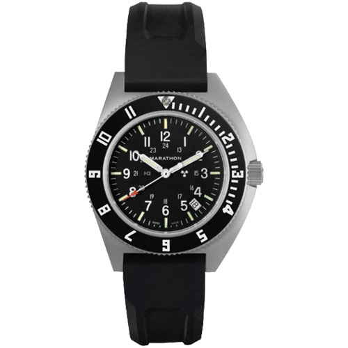 Montre Steel Navigator avec date sur ensemble bracelet en caoutchouc noir de trois morceaux, Num&eacute;rique, &agrave; piles, 41 mm, Noir Canadian Safety Group Inc.