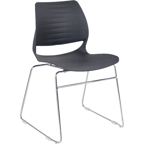 Chaises empilables, Polypropyl&egrave;ne, Hauteur 32", Capacit&eacute; 250 lb, Noir Canadian Safety Group Inc.