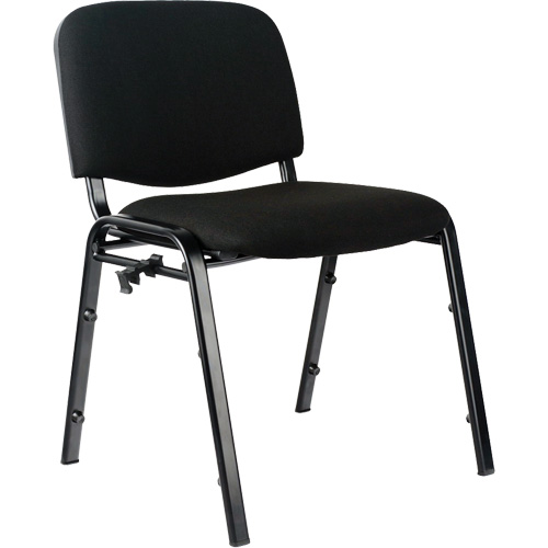 Chaises empilables, Tissu, Hauteur 32", Capacit&eacute; 250 lb, Noir Canadian Safety Group Inc.