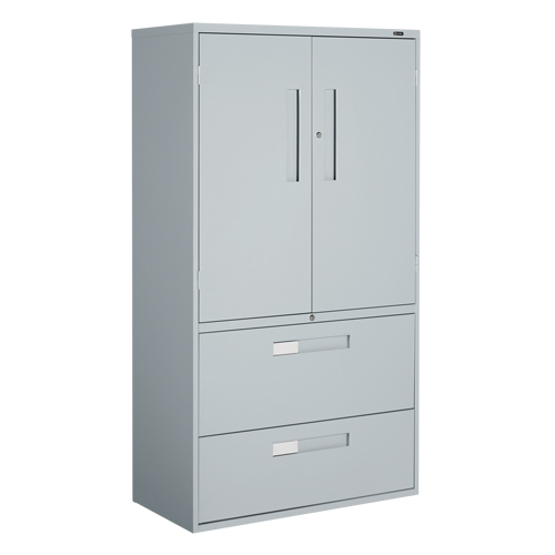 Multi-Stor Cabinet, Steel, 3 Shelves, 65-1/4" H x 36" W x 18" D, Grey Canadian Safety Group Inc.