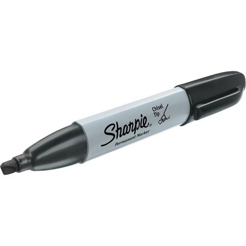 Permanent Marker, Black, Chisel Tip Canadian Safety Group Inc.