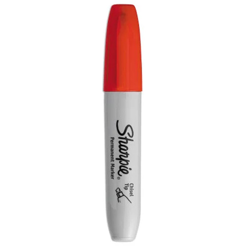 Permanent Marker, Red, Chisel Tip Canadian Safety Group Inc.