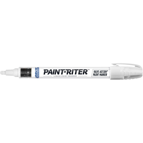 Paint-Riter&reg; Valve Action&reg; Paint Marker, Liquid, White Canadian Safety Group Inc.