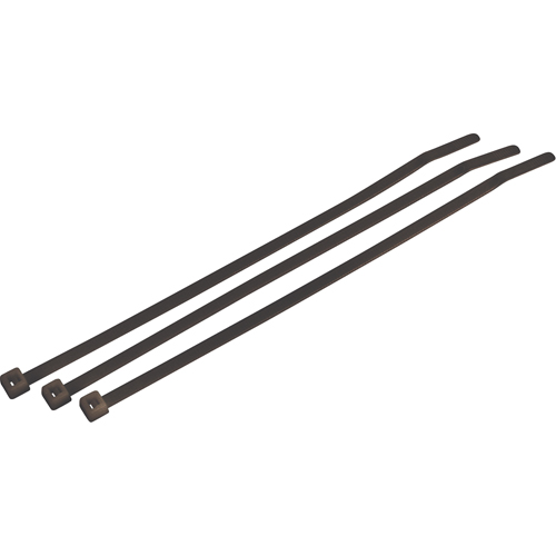 Weather/UV Resistant Heavy-Duty Cable Ties, 14-1/2" Long, 120 lbs. Tensile Strength, Black Canadian Safety Group Inc.