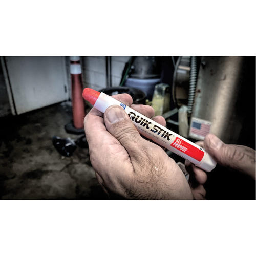 Quik Stik&reg; Twist-Up Paint Markers, Solid Stick, White Canadian Safety Group Inc.