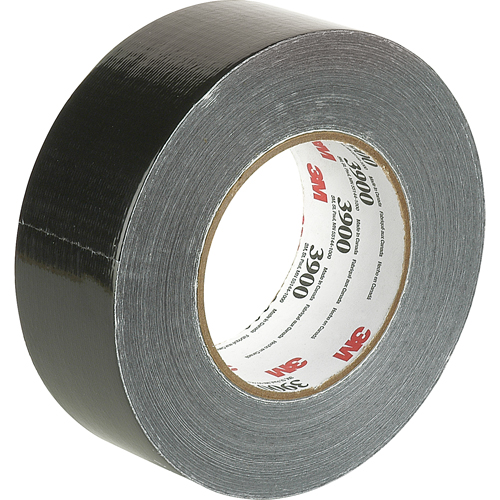 Rubans adh&eacute;sifs 3900 color&eacute;s de cat&eacute;gorie &eacute;conomique, 8 mils, Noir, 48 mm (2") x 55 m (180') Canadian Safety Group Inc.