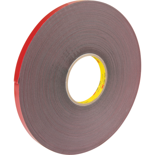 VHB Tape, 32.9 m (108') L x 12.7 mm (1/2") W, 40 mils, Acrylic Canadian Safety Group Inc.