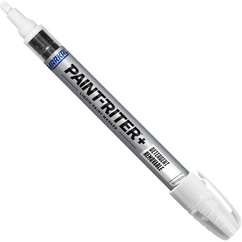 Marqueur &agrave; peinture nettoyable au d&eacute;tergent Paint-Riter+, Liquide, Blanc Canadian Safety Group Inc.