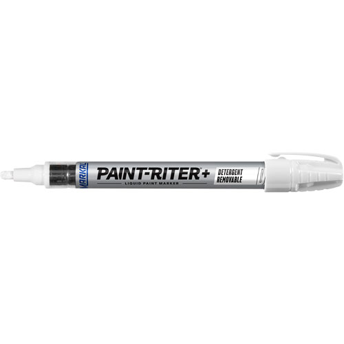 Marqueur &agrave; peinture nettoyable au d&eacute;tergent Paint-Riter+, Liquide, Blanc Canadian Safety Group Inc.