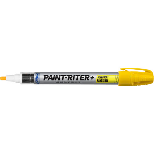 Paint-Riter&reg;+ Detergent Removable Paint Marker, Liquid, Yellow Canadian Safety Group Inc.