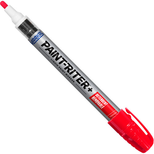 Marqueur &agrave; peinture nettoyable au d&eacute;tergent Paint-Riter+, Liquide, Rouge Canadian Safety Group Inc.