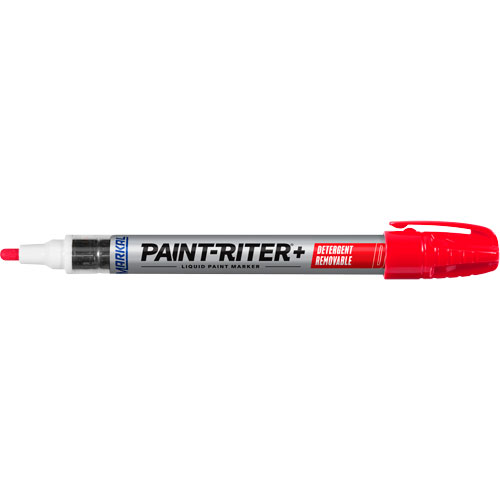 Marqueur &agrave; peinture nettoyable au d&eacute;tergent Paint-Riter+, Liquide, Rouge Canadian Safety Group Inc.