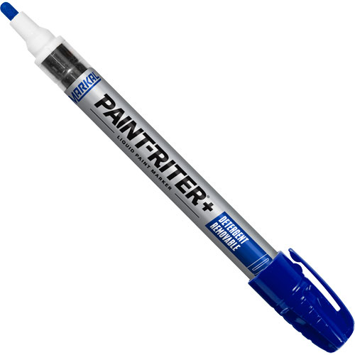 Marqueur &agrave; peinture nettoyable au d&eacute;tergent Paint-Riter+, Liquide, Bleu Canadian Safety Group Inc.