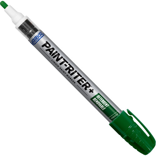 Marqueur &agrave; peinture nettoyable au d&eacute;tergent Paint-Riter+, Liquide, Vert Canadian Safety Group Inc.