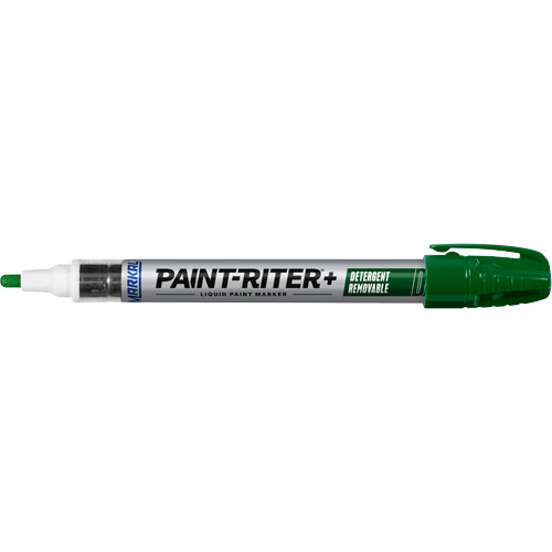Marqueur &agrave; peinture nettoyable au d&eacute;tergent Paint-Riter+, Liquide, Vert Canadian Safety Group Inc.