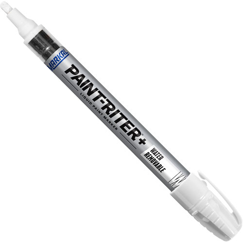 Marqueurs &agrave; la peinture nettoyable &agrave; l'eau Paint-Riter+, Liquide, Blanc Canadian Safety Group Inc.