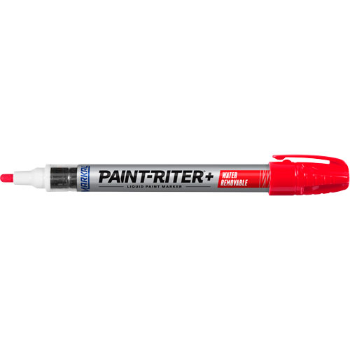 Marqueur &agrave; la peinture nettoyable &agrave; l'eau Paint-Riter+, Liquide, Rouge Canadian Safety Group Inc.