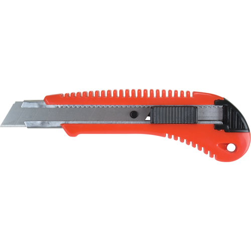 Couteau professionnel ATK300, 18 mm, Acier au carbone, Prise en Plastique Canadian Safety Group Inc.
