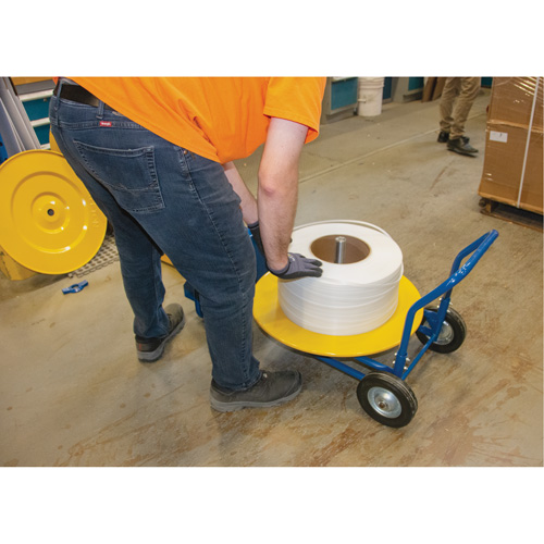 Strapping Dispenser, Polyester/Steel/Polypropylene Straps, 16"/8" Core Dia., 3"/8"/6" Roll Width Canadian Safety Group Inc.