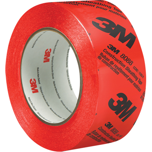 Construction Sheathing Tape 8088, 60 mm (2-3/8") x 66 m (216'), Red Canadian Safety Group Inc.
