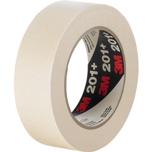 201+ General Use Masking Tape, 12 mm (1/2") x 55 m (180'), Tan Canadian Safety Group Inc.