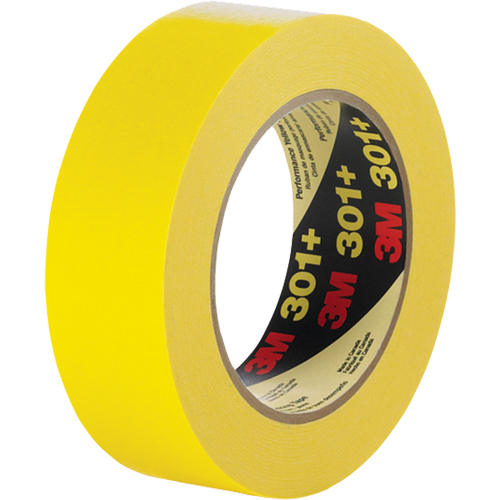 301+ Performance Masking Tape, 12 mm (1/2") x 54.8 m (180'), Yellow Canadian Safety Group Inc.