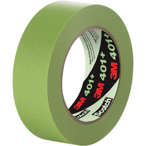 401+ High Performance Masking Tape, 24 mm (1") x 54.8 m (180'), Green Canadian Safety Group Inc.