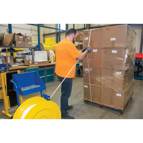 Strapping, Polypropylene, 1/2" W x 9900' L, White, Machine Grade Canadian Safety Group Inc.