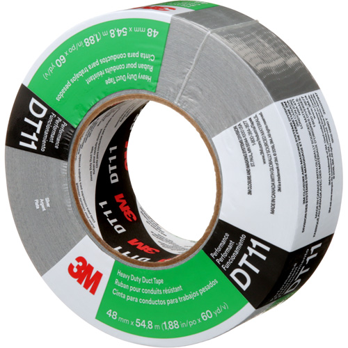 DT11 Heavy-Duty Duct Tape, 11 mils, Silver, 48 mm (2") x 55 m (180') Canadian Safety Group Inc.