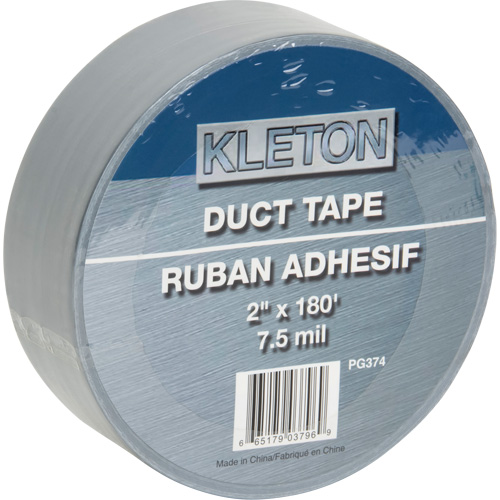 Utility Grade Duct Tape, 7.5 mils, Silver, 50 mm (2") x 55 m (180') Canadian Safety Group Inc.