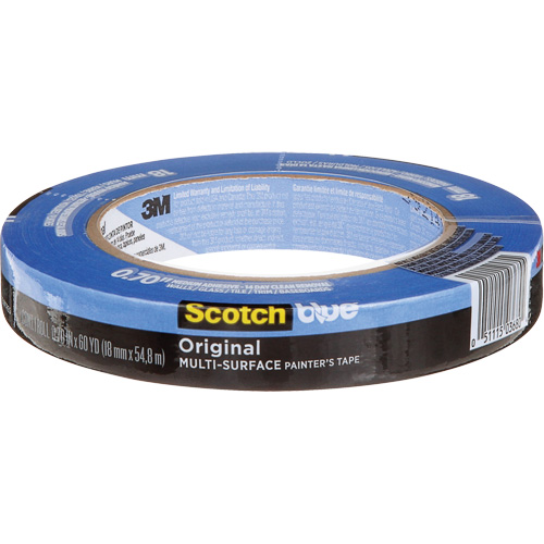 ScotchBlue Original Multi-Surface Painter's Tape 2090, 18 mm (3/4") x 54.8 m (180'), Blue Canadian Safety Group Inc.