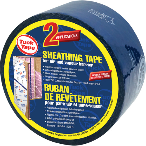 Contractors Sheathing Tape, 60 mm (2-3/8") x 55 m (180.4'), Blue Canadian Safety Group Inc.