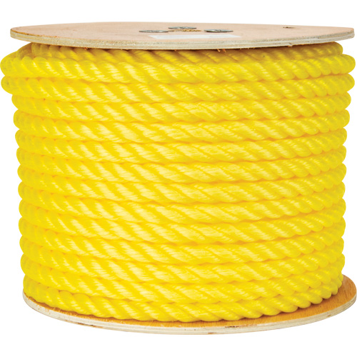 Corde jaune tress&eacute;e 5/8", Polypropyl&egrave;ne, 200' Canadian Safety Group Inc.