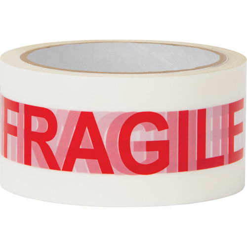 "Fragile" Box Sealing Tape, Hot Melt Adhesive, 2 mils, 48 mm (2") x 100 m (328') Canadian Safety Group Inc.