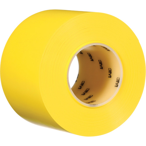 Durable Floor Marking Tape 971, 4" x 108', Vinyl, Yellow Canadian Safety Group Inc.