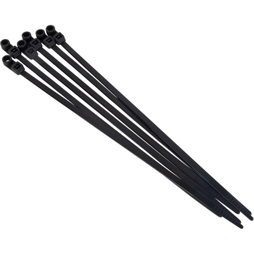 Attache-c&acirc;ble &agrave; visser, Longueur 8", R&eacute;sistance &agrave; la traction 50 lb, Noir Canadian Safety Group Inc.