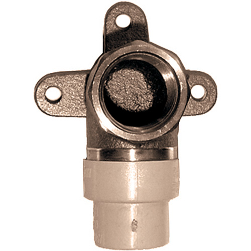 One-Piece 90° Drop Ear Elbow, Hub x FPT, Brass/CPVC, 3/4" Canadian Safety Group Inc.