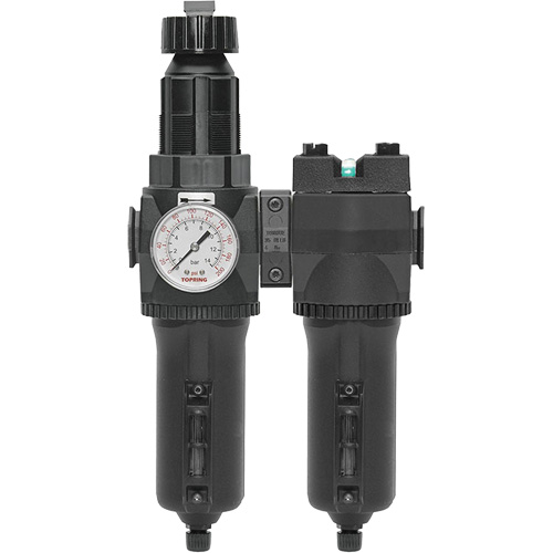 Manual Drain Filter, Regulator & Coalescing Filter with Metal Bowl Modulair 400, 1/4" NPT, 200 psi, 9.1 fl. oz. Capacity Canadian Safety Group Inc.