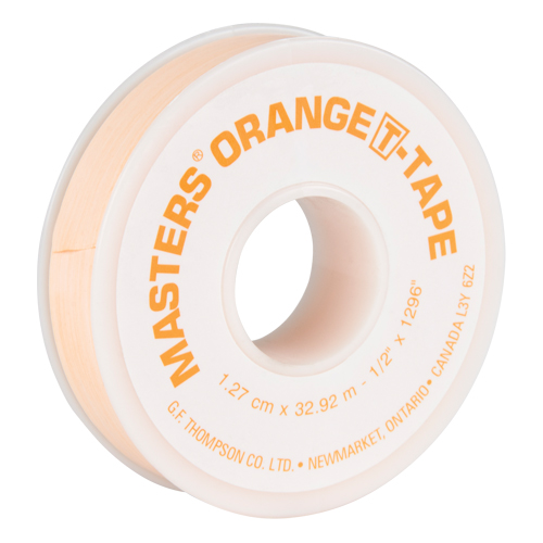 Ruban T, 1296" lo x 1/2" la, Orange Canadian Safety Group Inc.